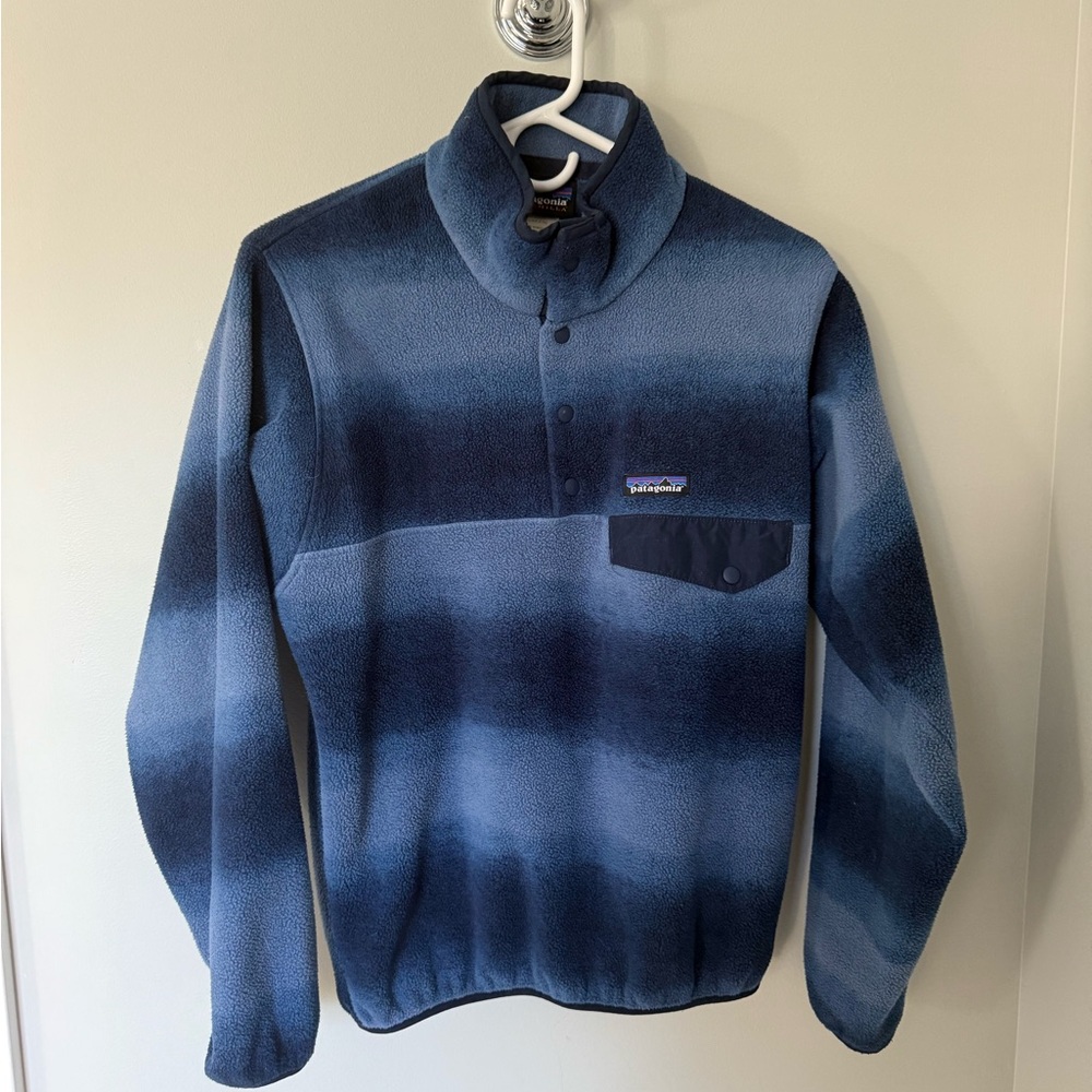 Patagonia Blue Fleece Synchilla Snap Pullover